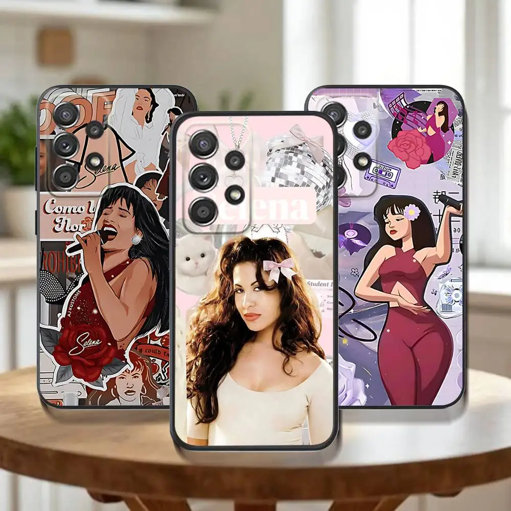 

S-Selena Quintanilla Phone Case For Samsung Galaxy A 91,80,73,72,71,53,52,51,22,5G Shockproof Soft Black Cover