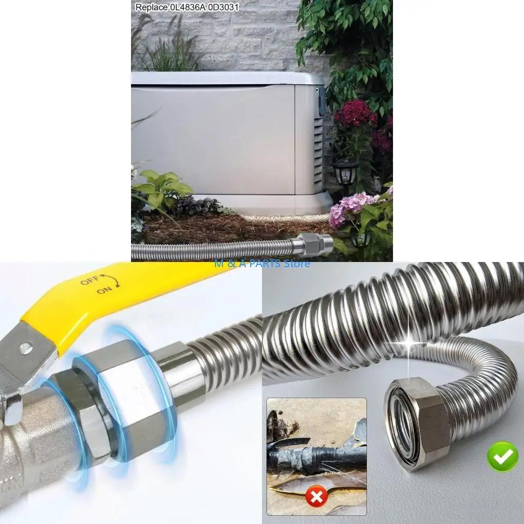 U1JF Generator Service Hose 0D3031 0L4836A Replacement 3/4 Inch