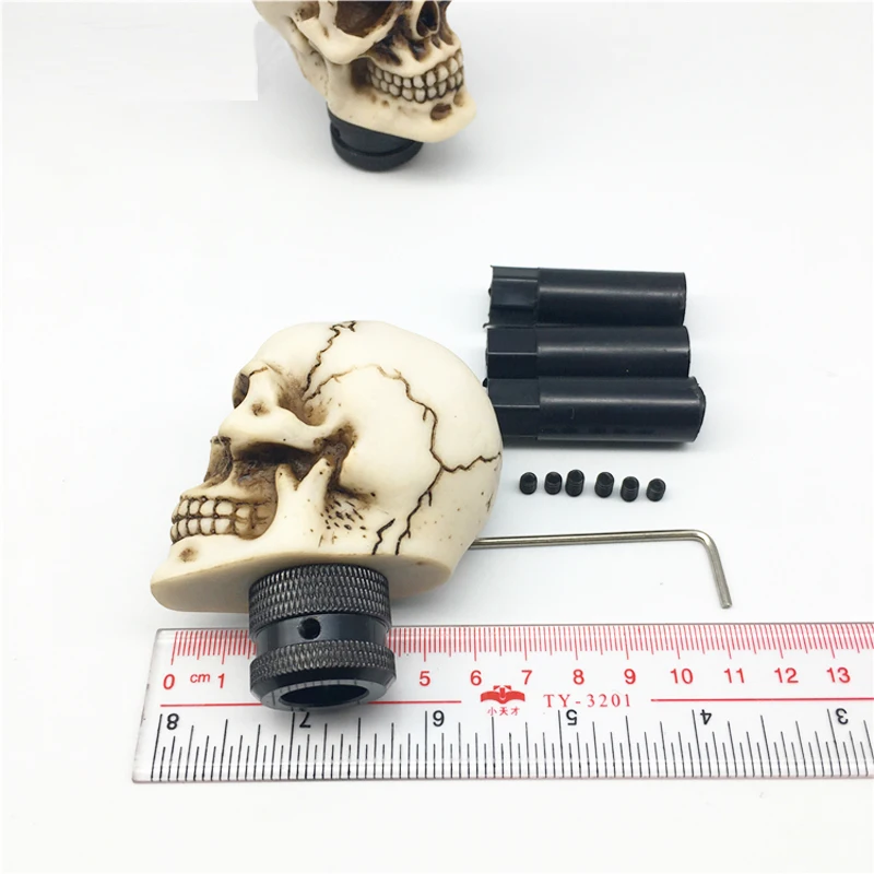 Automobile decorative parts skull gear head block handle manual lever head creative personalized modified accessories