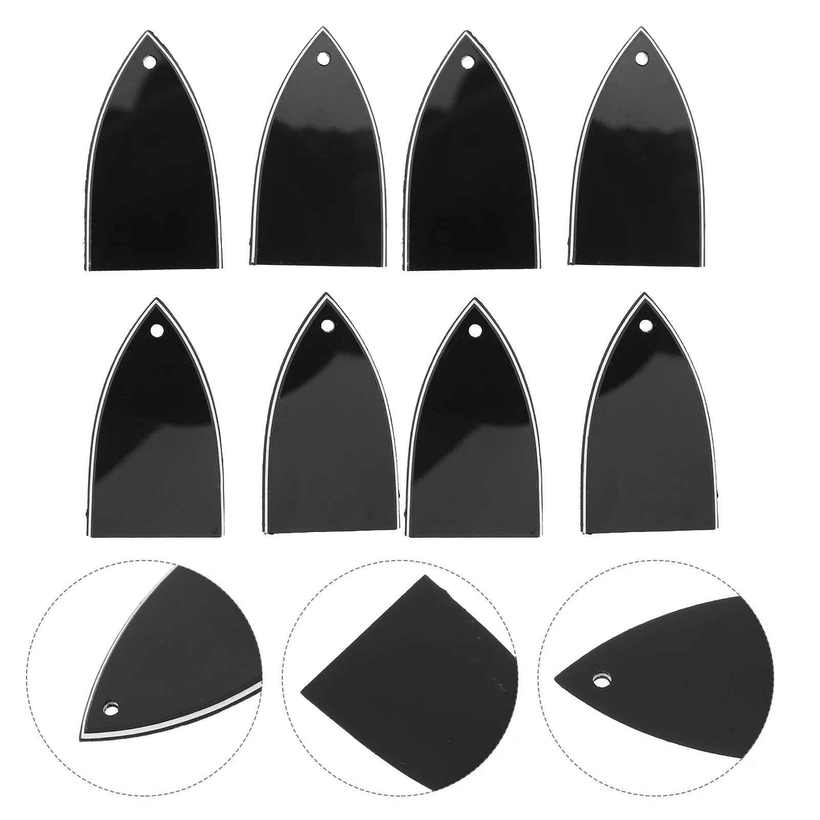 

8Pcs Guitar Accessories Parts Precision Tip Angles Professional Performances Studio Recording Electric Bass Rod Cover