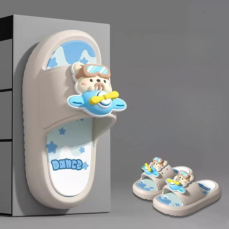 

Pilot Children's Slippers Boys 2026 Summer New Boys Sandals Baby Older Children Non-slip Soft-soled Beach Shoes Casual Outdoor