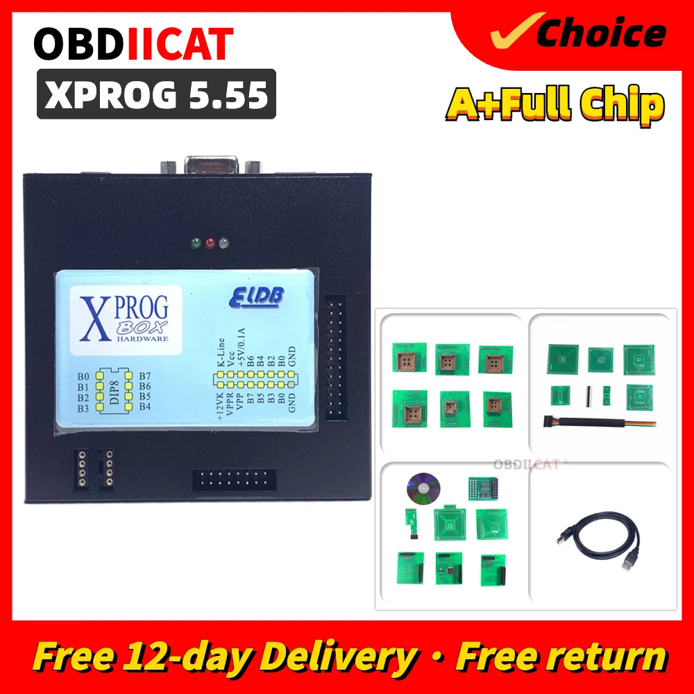 

New Xprog 6.26 XPELDB ECU Chip Programmer Tuning Tool With USB Dongle More Functions And Xprog-M V5.55 Optional