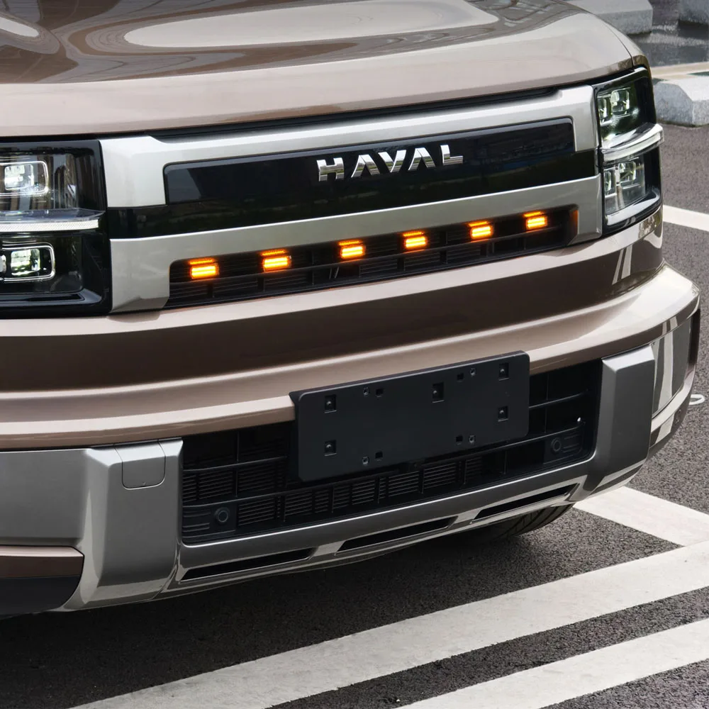 Front Grille Small Yellow Light For GWM HAVAL H10 2026 Upgrade High Brightness LED Beads Daytime Ambient Light Car Supplies