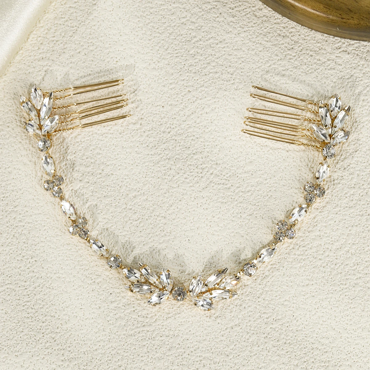 Bandes de cheveux en cristal élégantes pour femmes, serre-tête de mariée avec peigne, bijoux, accessoires pour cheveux