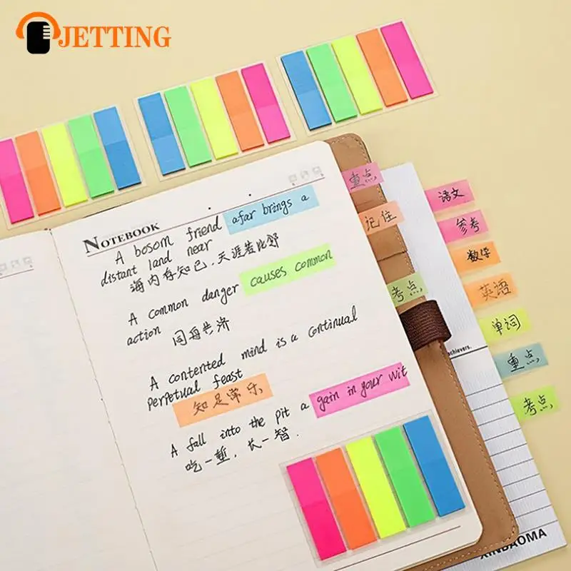 100 Sheets Notes Sticky Notes Markers Sticky Notes Stickers Fluorescent Sticky Notes Self-Adhesive Sticky School Supplies