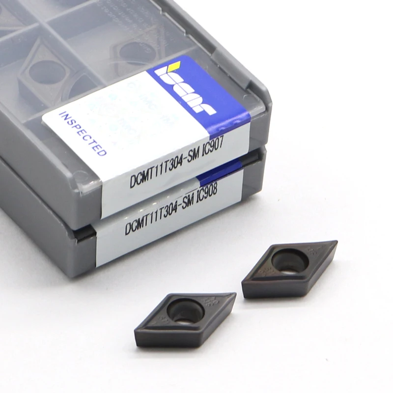フライス盤用CNC工具アクセサリ,10個,DCMT11T304-SM ic907 ic908,dcmt11t304用