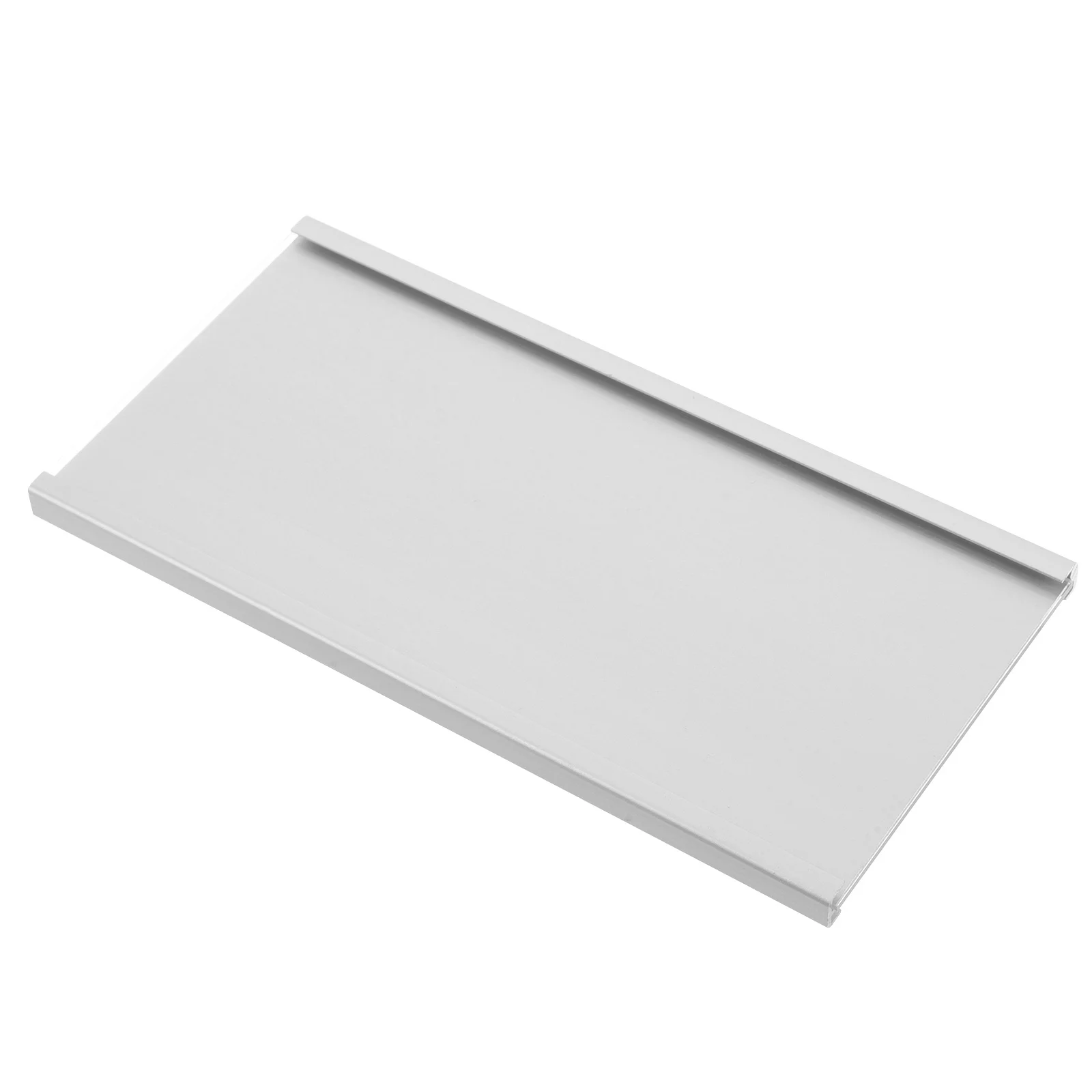 Aluminum Alloy Office Nameplates Blank Desk Sign Holder Workstation Id Display Table Top Name Tag Stand Wall Mounted Name