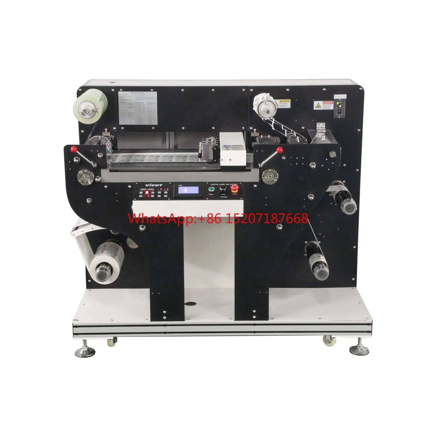 rotary die cutting machine Roll to Roll Label Cutter digital die cutter with Laminator and Slitting