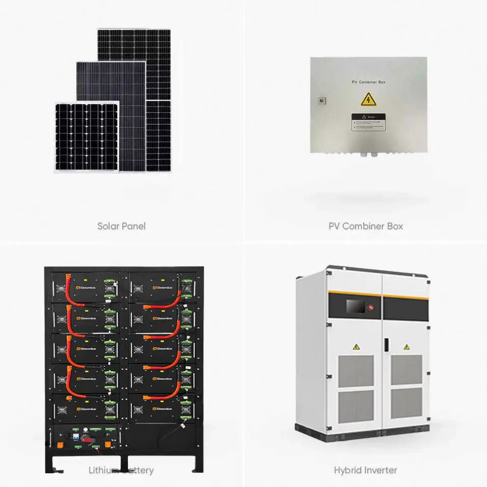 50kwh 60Kwh 100Kwh 200Kwh 1Mwh Containerized Battery Bess Hybrid Solar Battery Energy Storage System