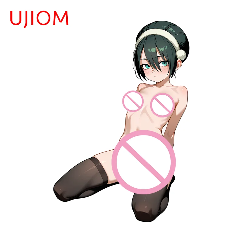 UJIOM Toph ساحر عارية Waifu الجدار ملصق رائعة الركوع يجلس مقاوم للماء ملصق حائط من الفينيل مناسبة لخزانة Vestibulec #5