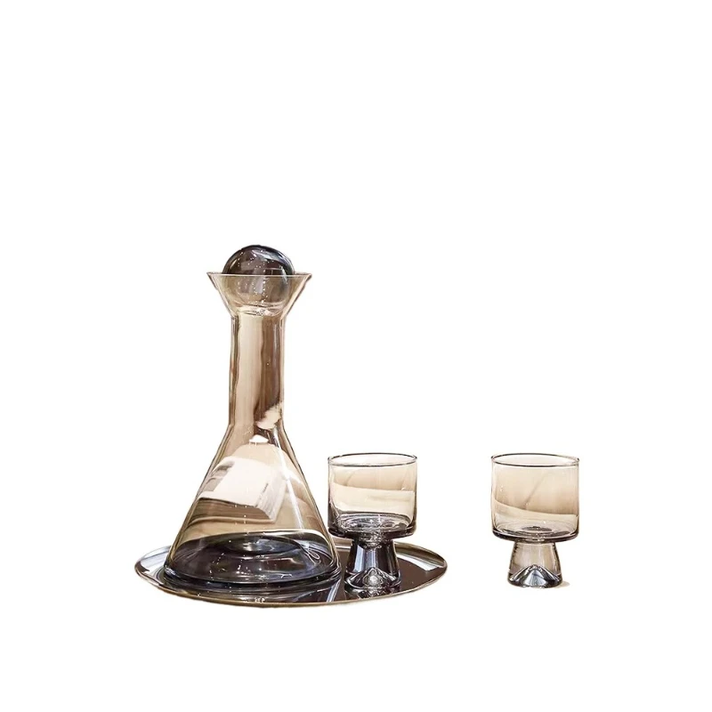 

Wine set European crystal glass household wine dispenser light luxury