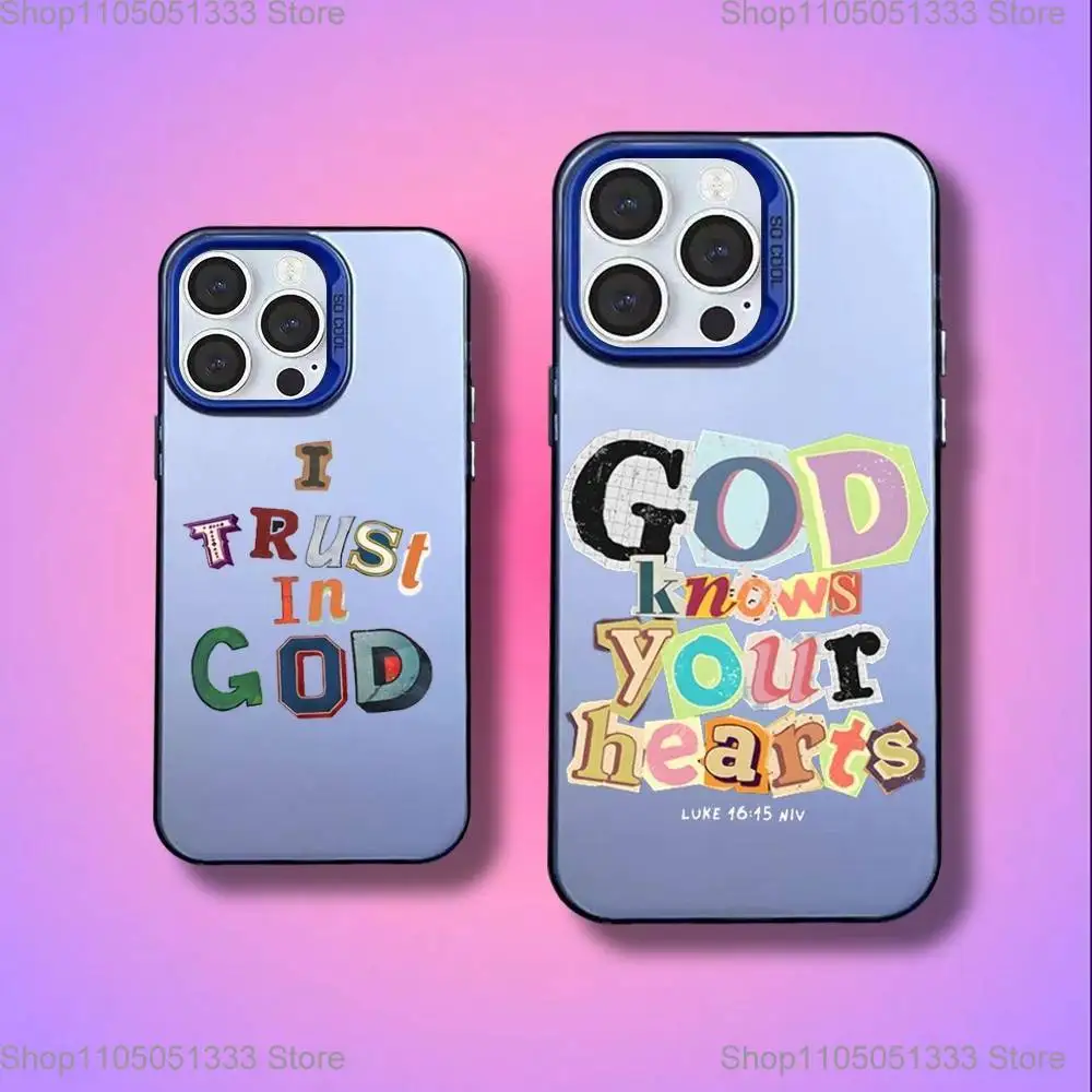 

Lucky Four-leaf clover Phone Case For iPhone 16,15,14,13,12,11,Mini,Pro,E,SE4,XS,MAX Blue Candy Matte Cover