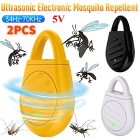 1/2pcs Ultrasonic Electronic Mosquito Repellent Lamp Outdoor Camping Type-C Charging Intelligent Automatic Mosquito Repellent Fo