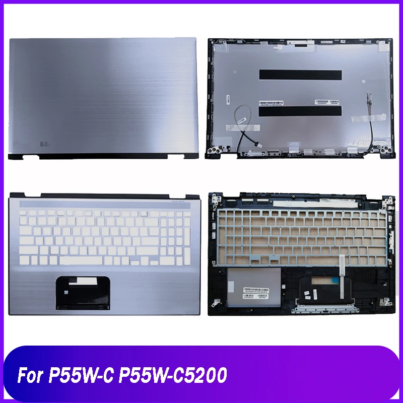 New Rear Lid For Toshiba P55W-C P55W-C5200 Series Laptop LCD Back Cover Palmrest Upper Case Silver 13N0-2CA0R01 13N0-2CA0A01