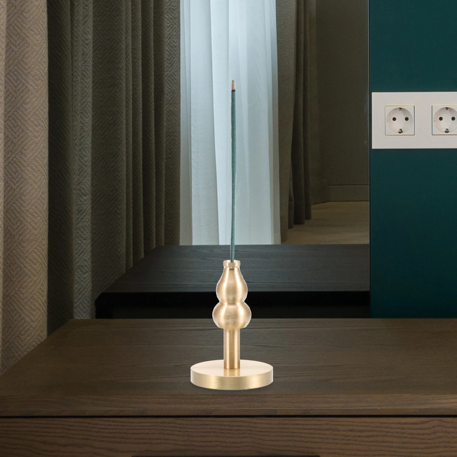 

Metal Incense Stick Holder Censer Retro Stove Burner Vertical Japanese Design Strong Structure Non Fading Home Decoration Gift