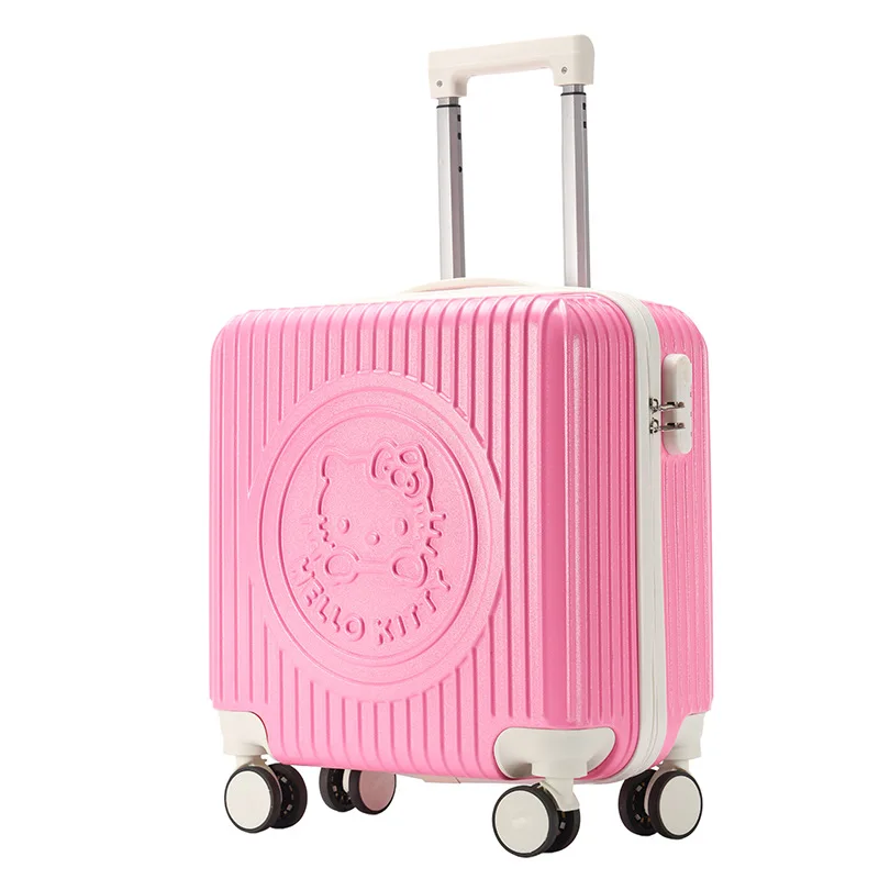 

20 Inches Sanrio Luggage Box Hello Kitty Children Trolley Case Password Box Cartoon Universal Wheel Portable Festival Cute Gift