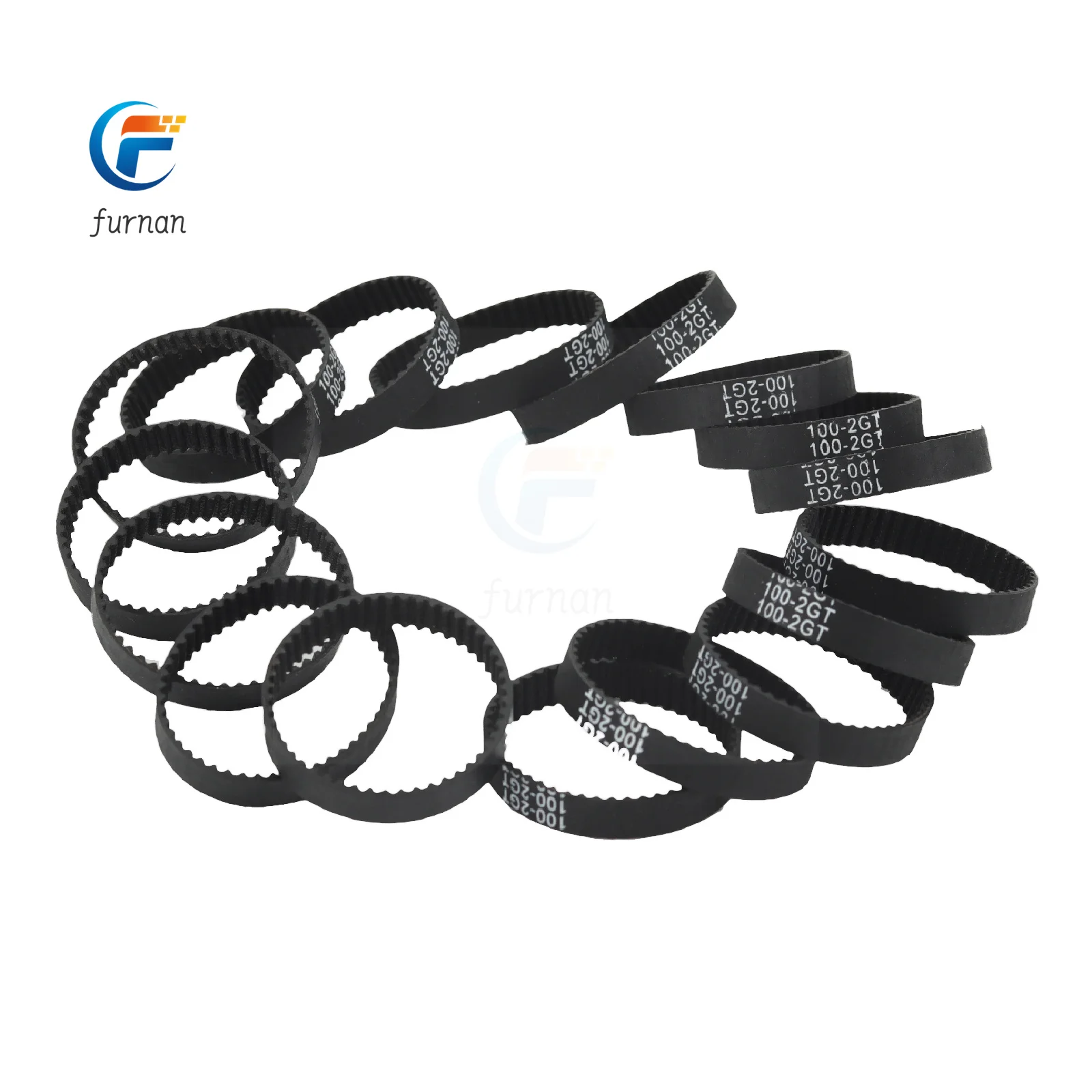 3D Printer Parts GT2 6mm 2GT Closed Loop Rubber Timing Belt  96 98 100 102 104 106 108 110 112 114 116 mm polia gt2