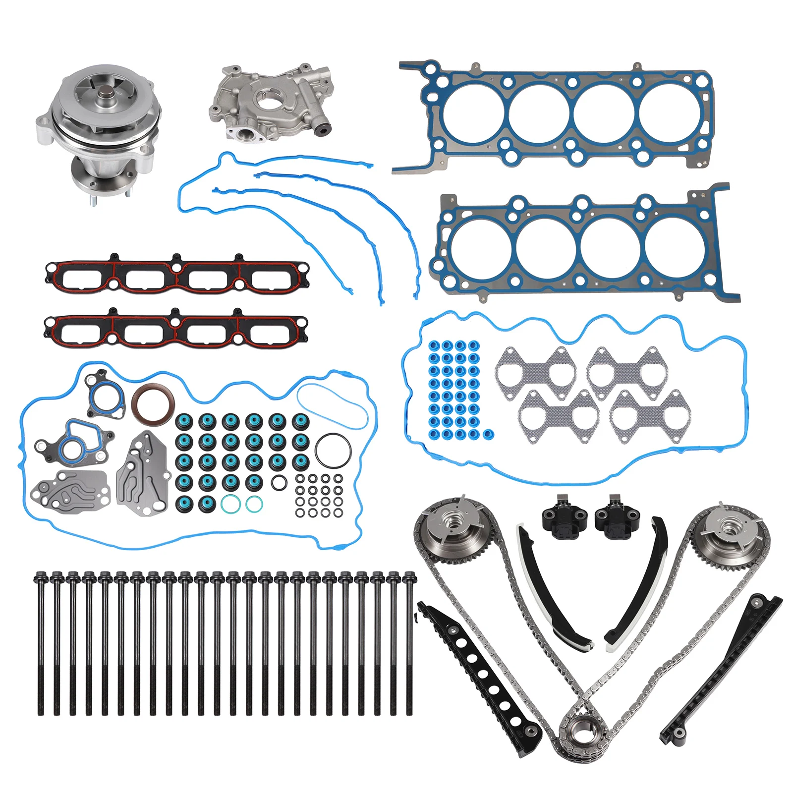 

Комплект прокладок головки блока цилиндров, болтов и цепи ГРМ для Ford Expedition F150 F250 F350 5.4L 2004-2006 гг.