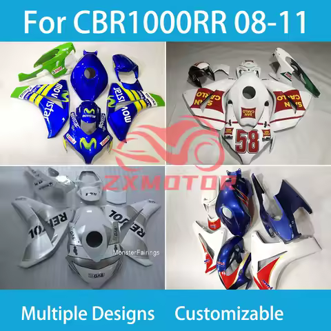 For Honda CBR1000RR 08 09 10 11 Free Custom Fairings CBR 1000RR 2008 2009 2010 2011 Fairing Kit Injection Motorcycle