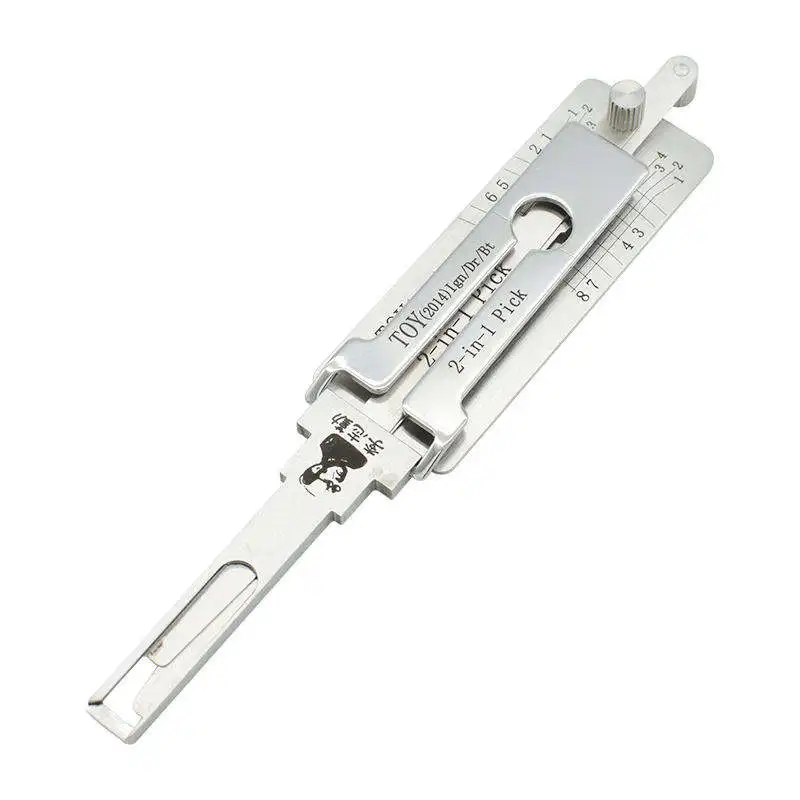 Lishi TOY(2014) 2 in 1 Lock Pick Decoder Ignition Car door open for the latest Toyota Corolla Models Vertical milling