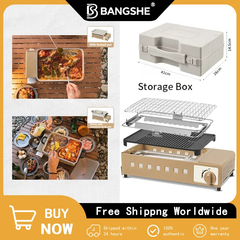 

Camping Essential: 2300W Gas Stove, Lightweight and Durable for Hiking and Outdoor Feasts, Reliable Performance