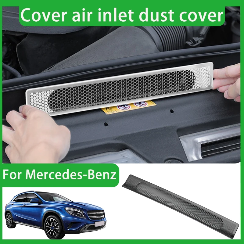 

For Mercedes-Benz C-Class E-Class GLC Engine Compartment Air Mask Dust protection net Metal frame Car interior accessories