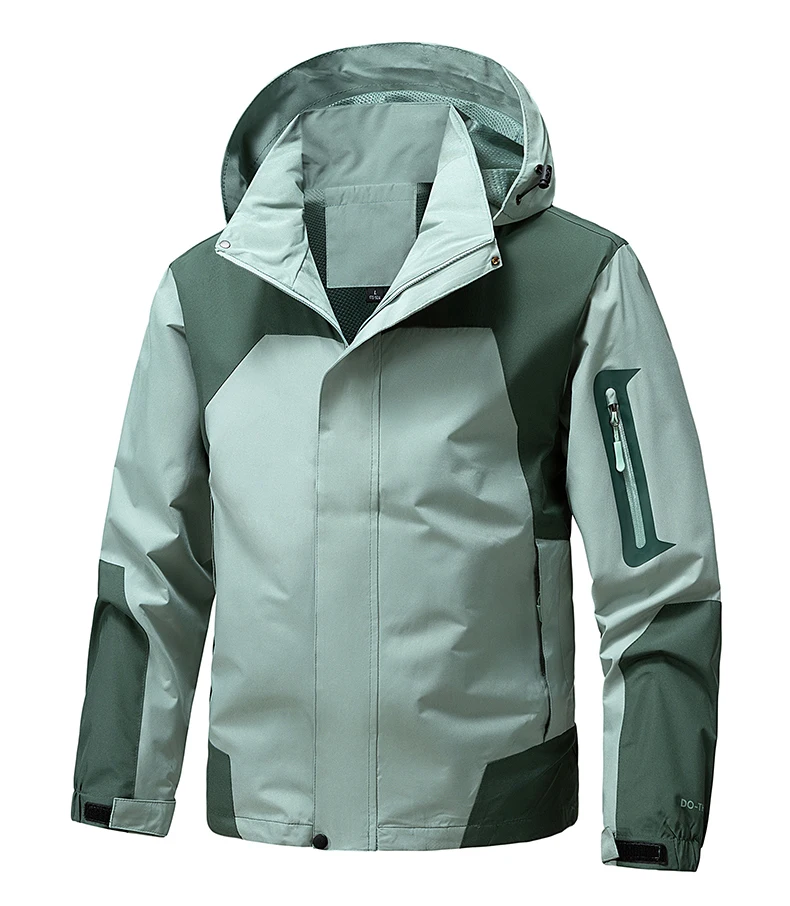 CHRLCK Unisex Wasserdichte Laufjacken Winddichte Windjacken Frühling Herbst Frauen Wandern Camping Angeln Trekking Mäntel – Detail 7