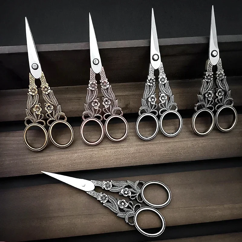 

Embroidery Thread Scissors Vintage Sewing Scissor Needlework Scissors For Fabric Cloth Retro Tailor Shear DIY Craft Small Cutter