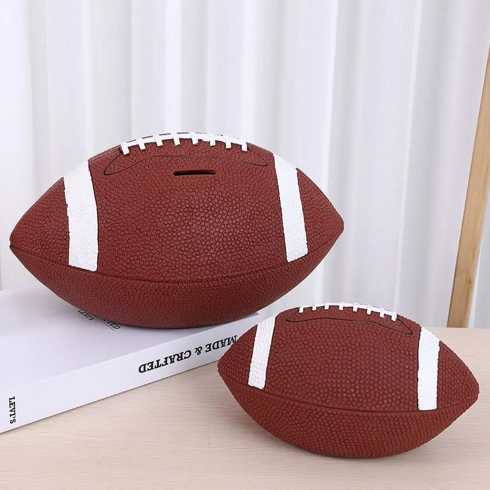 Réservoir d'épargne de pièces de monnaie de Football de Rugby de dessin animé, grande capacité, Durable, réservoir d'argent, mignon INS, boîte de rangement pour enfants, cadeau pour enfants