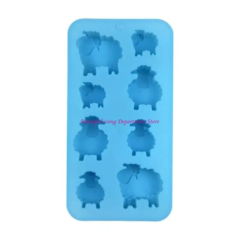 

Sheep Ice Cubes Tray Silicone Molds For Baking Crafts Chocolate Candy Making Molds