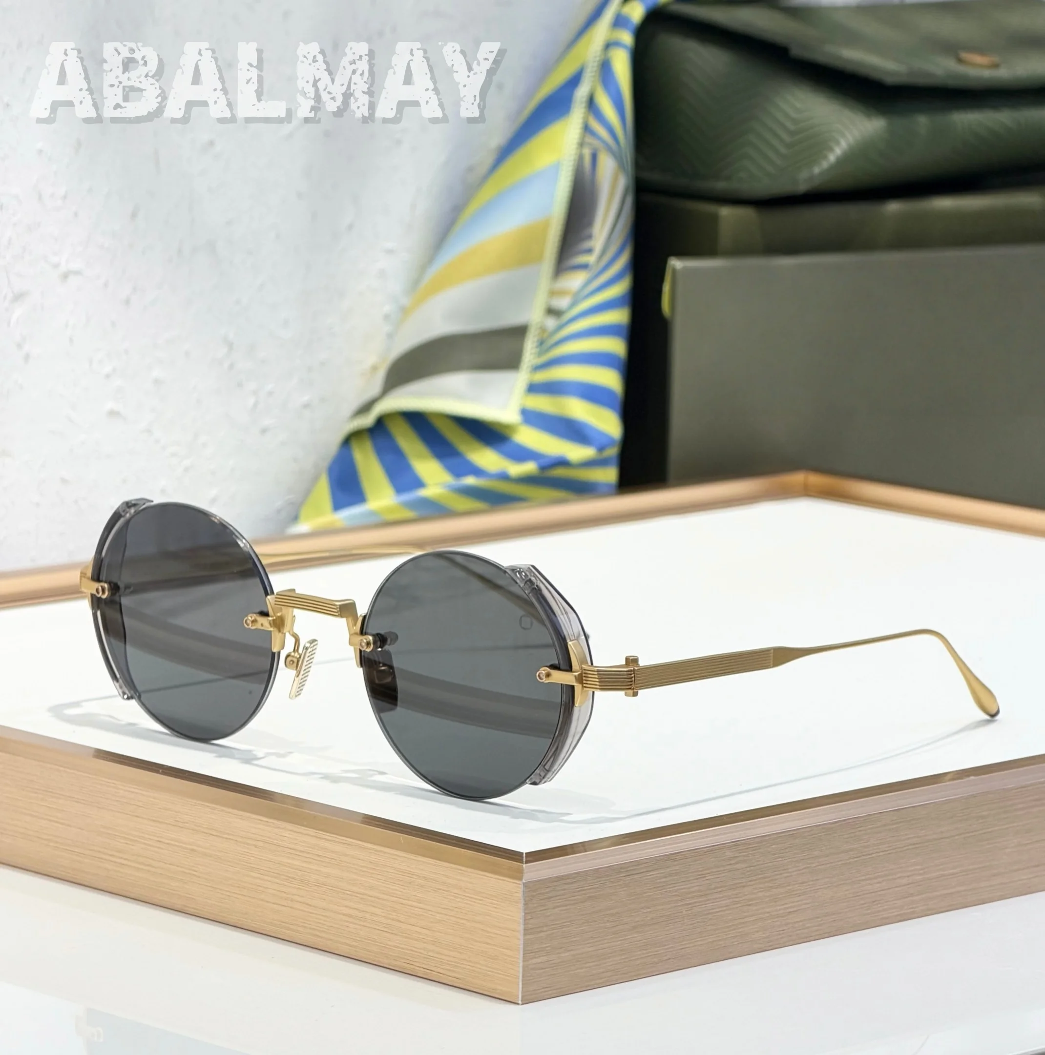 

AKS-519 SIZE 46-22 Top High Quality Sunglasses for Men Classic Women Luxury Brand Designer Fashion sun glasses UV400 With box