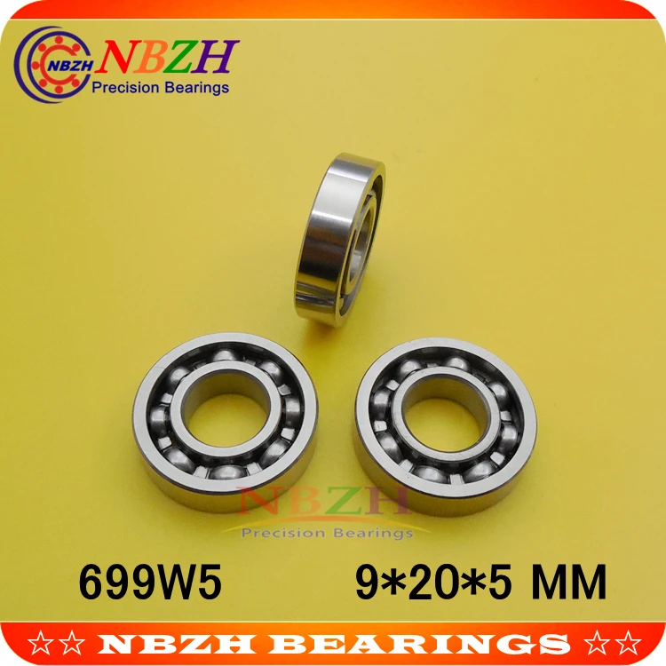 NBZH Bearingthin Wall Deep Groove Ball Bearing 699W5 699 OPEN 9*20*5 Mm