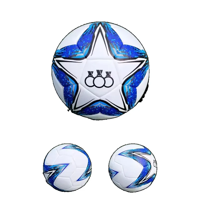 새로운 PU 소재 내마모성과 시원함을 겸비한 유럽컵 No. 축구 챔피언스 리그 월드컵 접착식 PVC4 축구공 5개