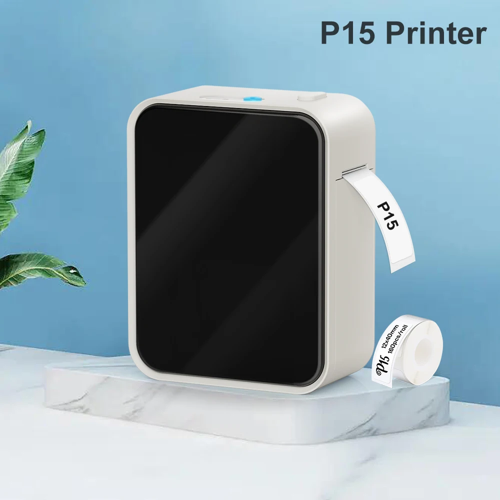 Thermal Label Printer P15 Similar as Marklife P15 DELI Q2 PRT M11 Mini Adhesive Sticker Printer DIY Self-adhesive Label Paper