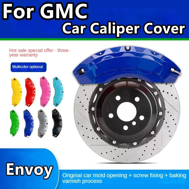 For GMC Envoy Brake Caliper Cover Aluminum Alloy Front Rear Wheel Modification Kit