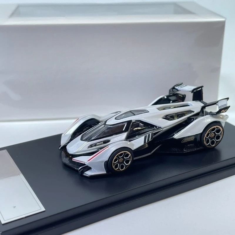for LMF Lamborghini V12 VGT Concept Car 1:64 Simulation Alloy Car Model Ornament Limited Edition