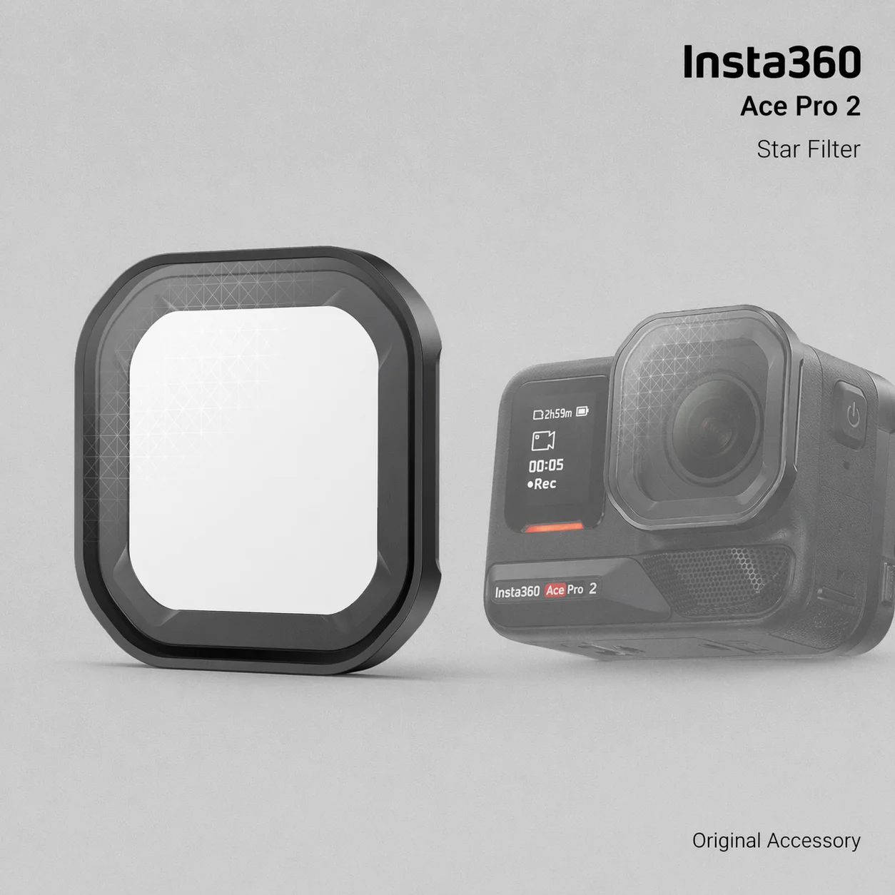 

Фильтр Insta360 Ace Pro 2 Star Filter для создания кинематографического светового эффекта, для ночного освещения и отражения воды