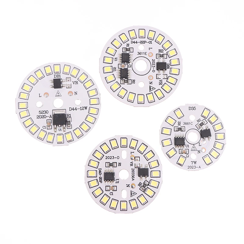 Bulb Light AC 220V Downlight Chip Spotlight LED Bulb Patch Lamp SMD Plate Circular Module Light Source Plate