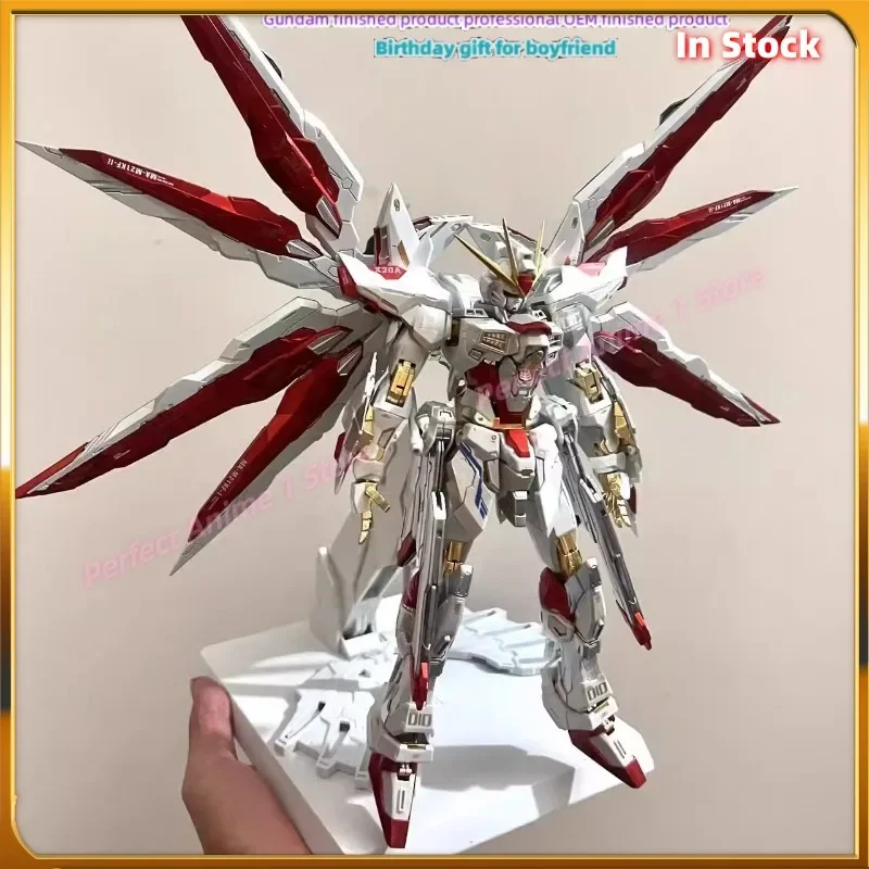 BANDAI  MG Strike Freedom 8802 Metal Assembly Spray Paint Model in Metallic Color, Gift for Boys and Girls