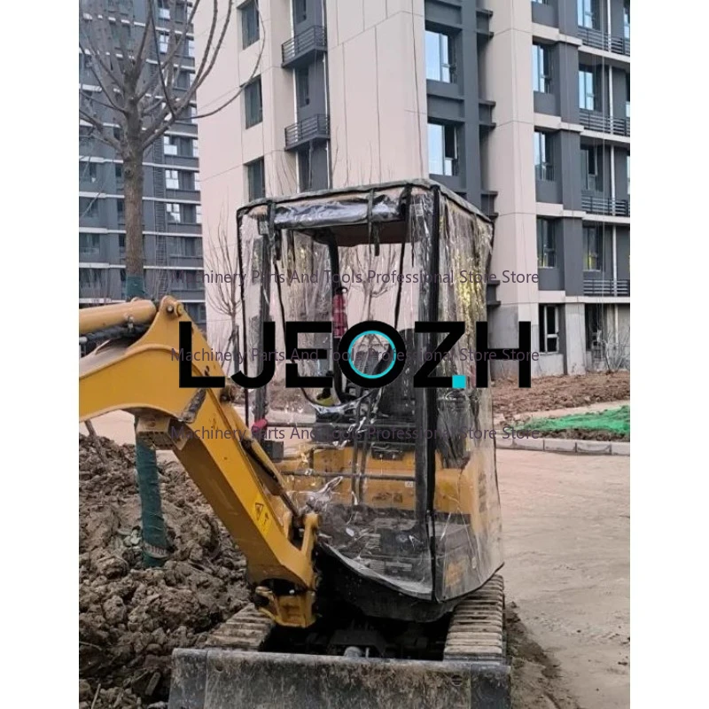 

Mini Excavator Car Cover Warm Awning Thickened Pvc Windproof For Sany 16 18
