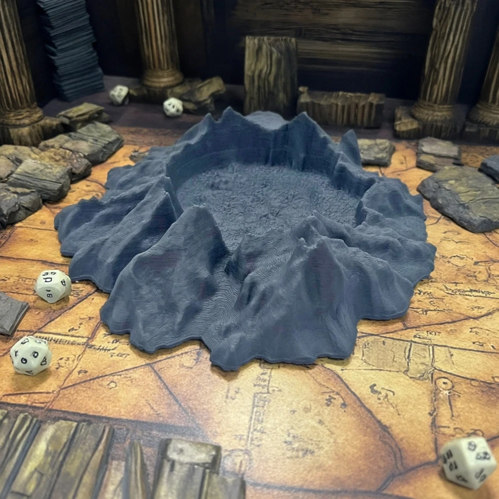 Kratery Rozpraszają Się na Terenie do Scenariuszy Wojennych, Miniatur, Scenografii D&D, Warhammer, Scenografii Stołowej