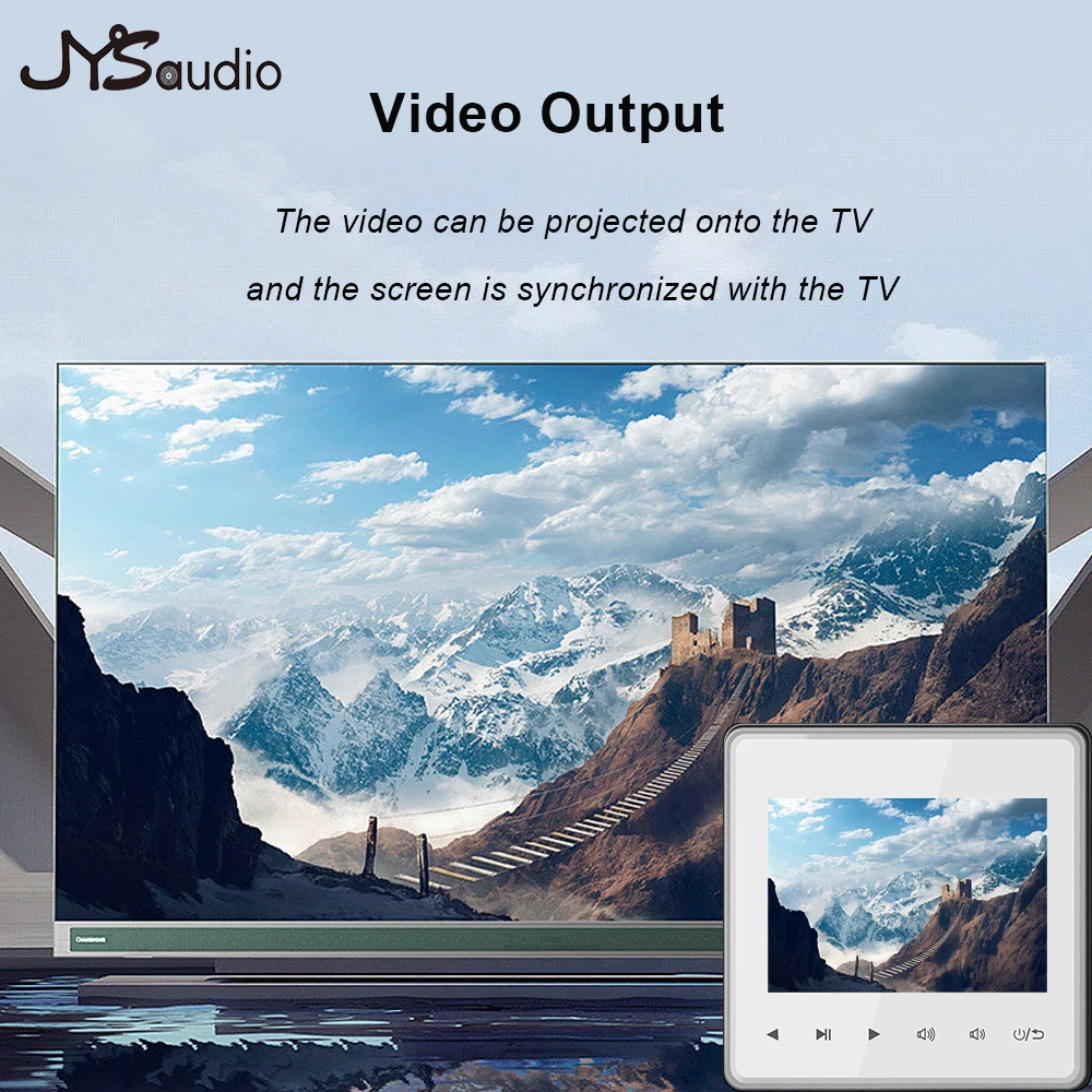 Strona główna Nowy Mini Bluetooth Kompatybilny z ekranem 2.8 HD Wzmacniacz ścienny Centrum muzyczne System dźwiękowy Tablet telewizyjny Inteligentne cyfrowe stereo FM AUX