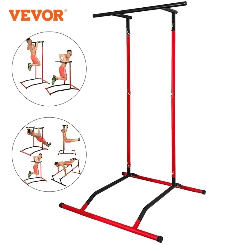 VEVOR Pull Up Dip Station 220LBS Power Tower Station Multi-Station Power Tower Workout Pull Up Station for Home Fitness