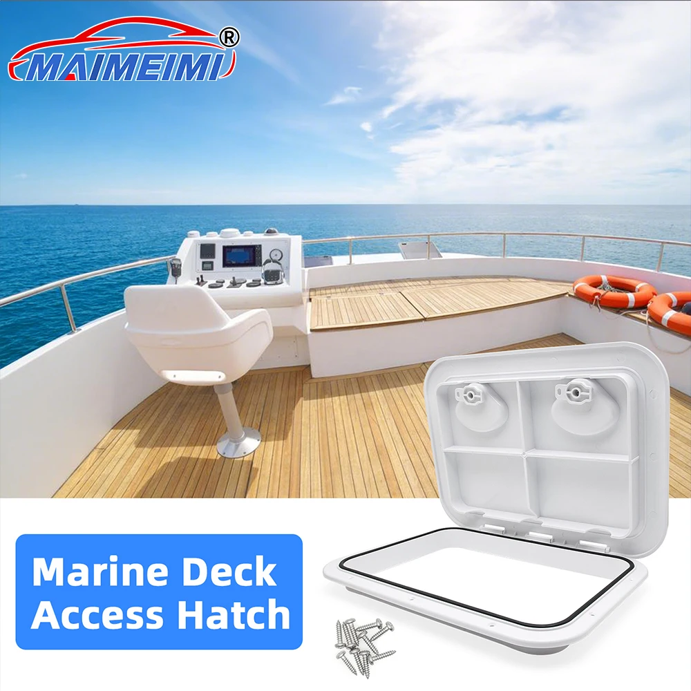 

White/Black Deck Access Hatch Cover For Marine Boat Yacht RV Watertight Anti-UV Non-Skid Inspection
