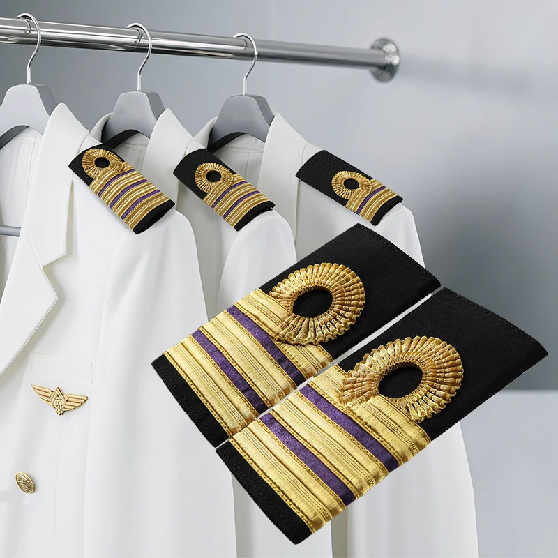 الزي العسكري البريطاني كتاف الذهب الكتفيات السبائك جديلة البحرية الكابتن رئيس مهندس ضابط زي هدية شارات الكتف