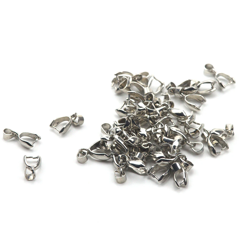 10 unids/lote 18K colgante hebilla gancho conector de piedras preciosas hebilla de semillas de melón DIY joyería hacer encanto