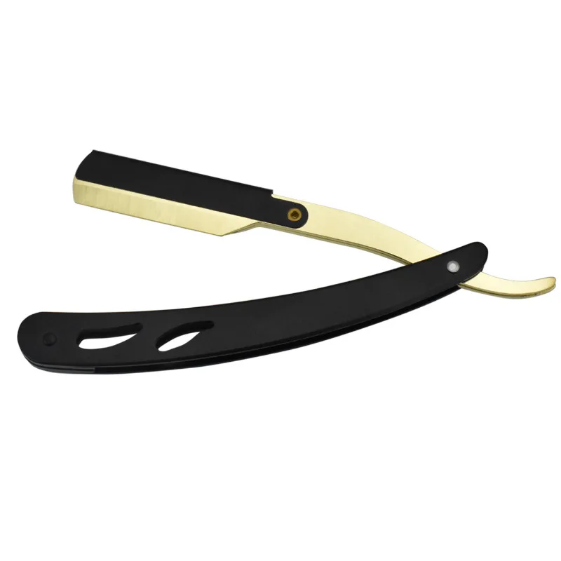 1 stücke Bunte Professional Hand Rasierer Gerade Rand Edelstahl Sharp Barber Razor Folding Rasieren Bart Cutter
