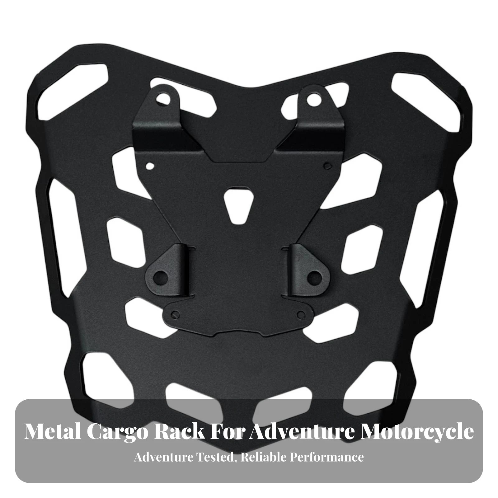 Rear Luggage Rack with Mounting Bracket Matte Black Luggage Carrier Mounting Plate Cargo Carrier Plate Secure