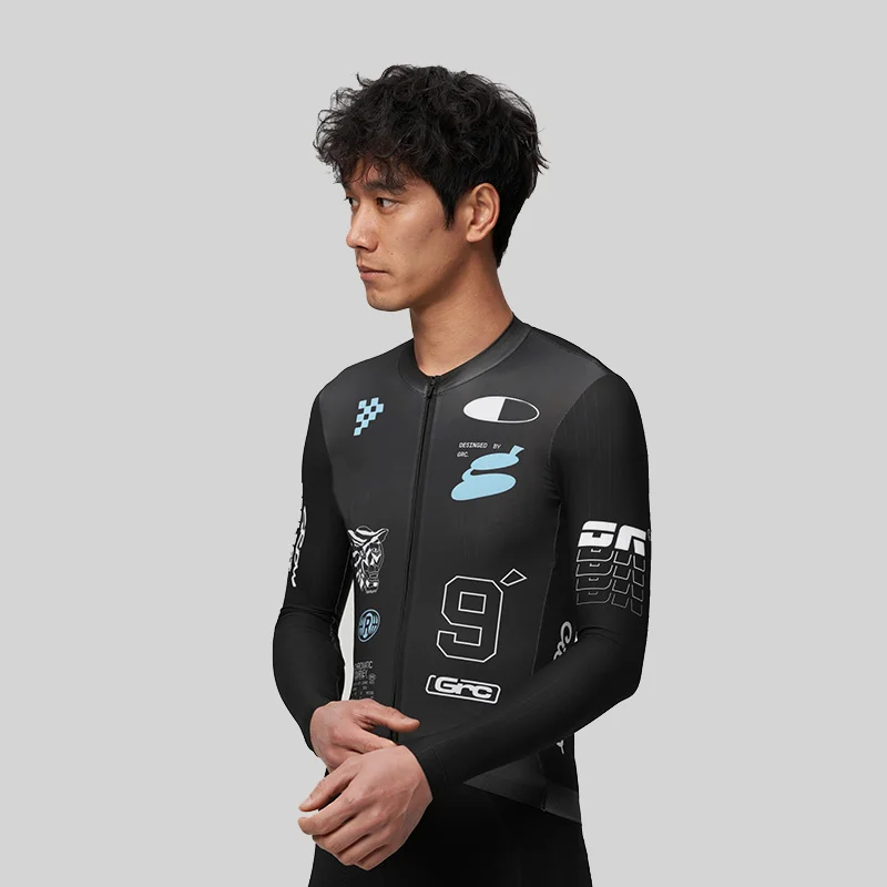

Quick-drying sunscreen light top sublimation long-sleeved off-road bicycle cycling sweatshirt men
