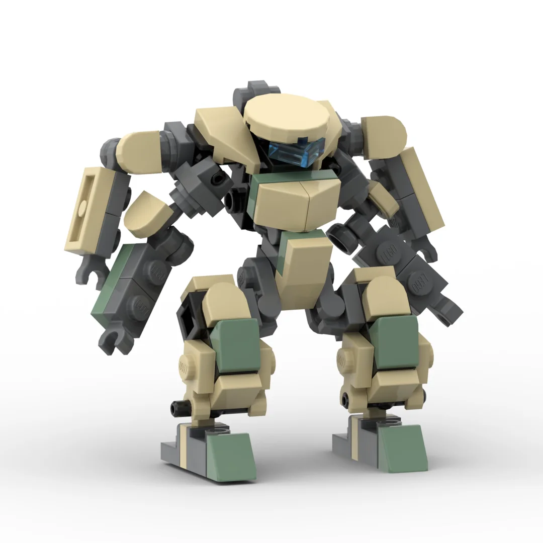 Mecha Warrior-bloques de construcción MOC para niños, Robot de acción, figura de Anime, juguetes para niños, bloques de montaje DIY, juguete para niños